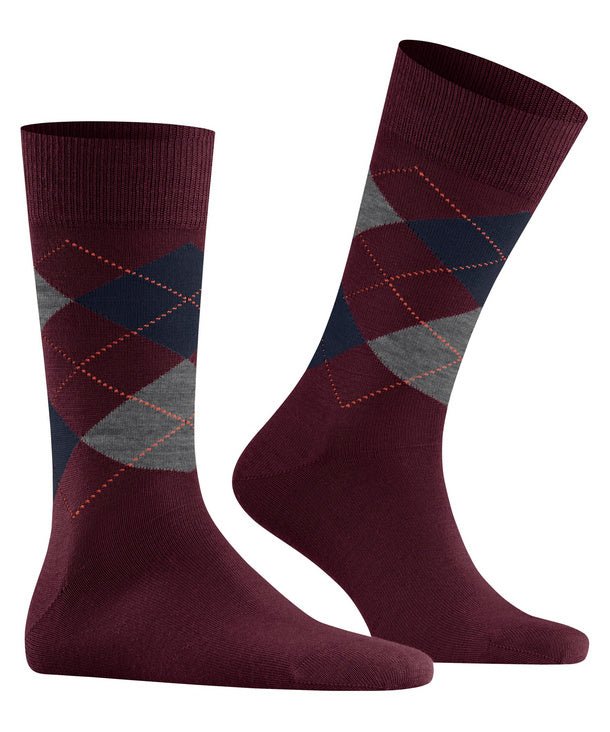 Burlington Dundee Socks Merlot - Steranko Clothing Manchester