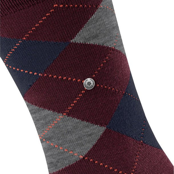 Burlington Edinburgh Socks Claret - Steranko Clothing Manchester