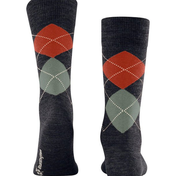 Burlington Edinburgh Socks Jeans Melange - Steranko Clothing Manchester