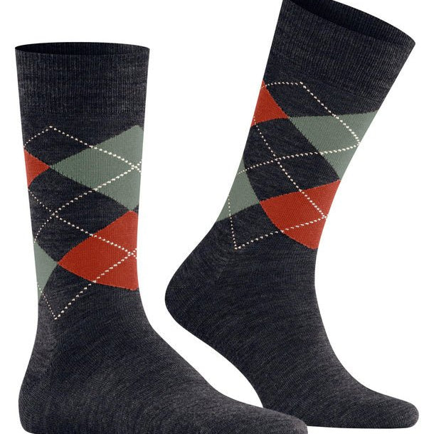Burlington Edinburgh Socks Jeans Melange - Steranko Clothing Manchester
