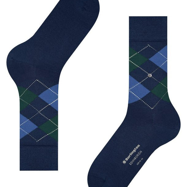 Burlington Edinburgh Socks Royal - Steranko Clothing Manchester