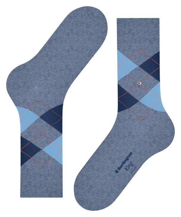 Burlington King Sock Turquoise - Steranko Clothing Manchester