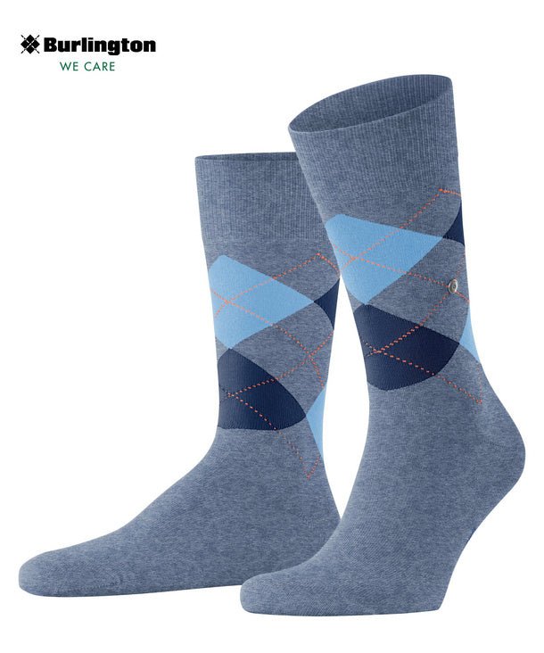 Burlington King Sock Turquoise - Steranko Clothing Manchester