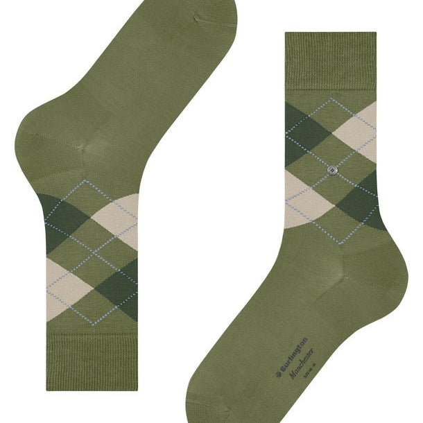 Burlington Manchester Sock Lime Green - Steranko Clothing Manchester