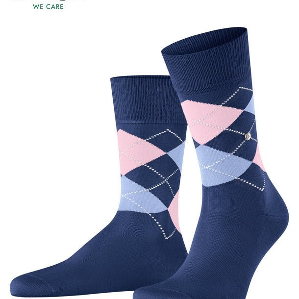 Burlington Manchester Sock Night Blue - Steranko Clothing Manchester
