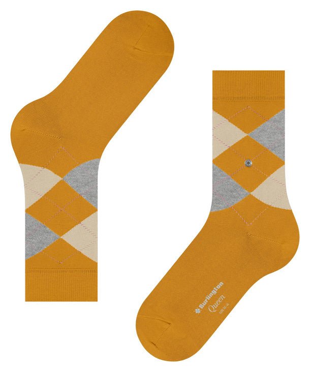 Burlington Queen Argyle Socks Dottergelb - Steranko Clothing Manchester