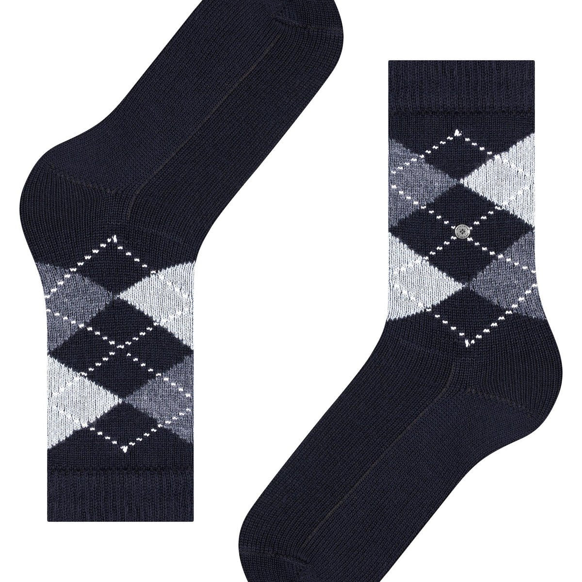 Burlington Whitby Argyle Socks Marine - Steranko Clothing Manchester