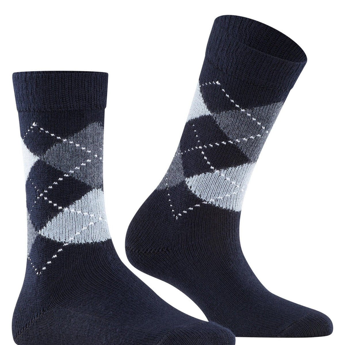 Burlington Whitby Argyle Socks Marine - Steranko Clothing Manchester