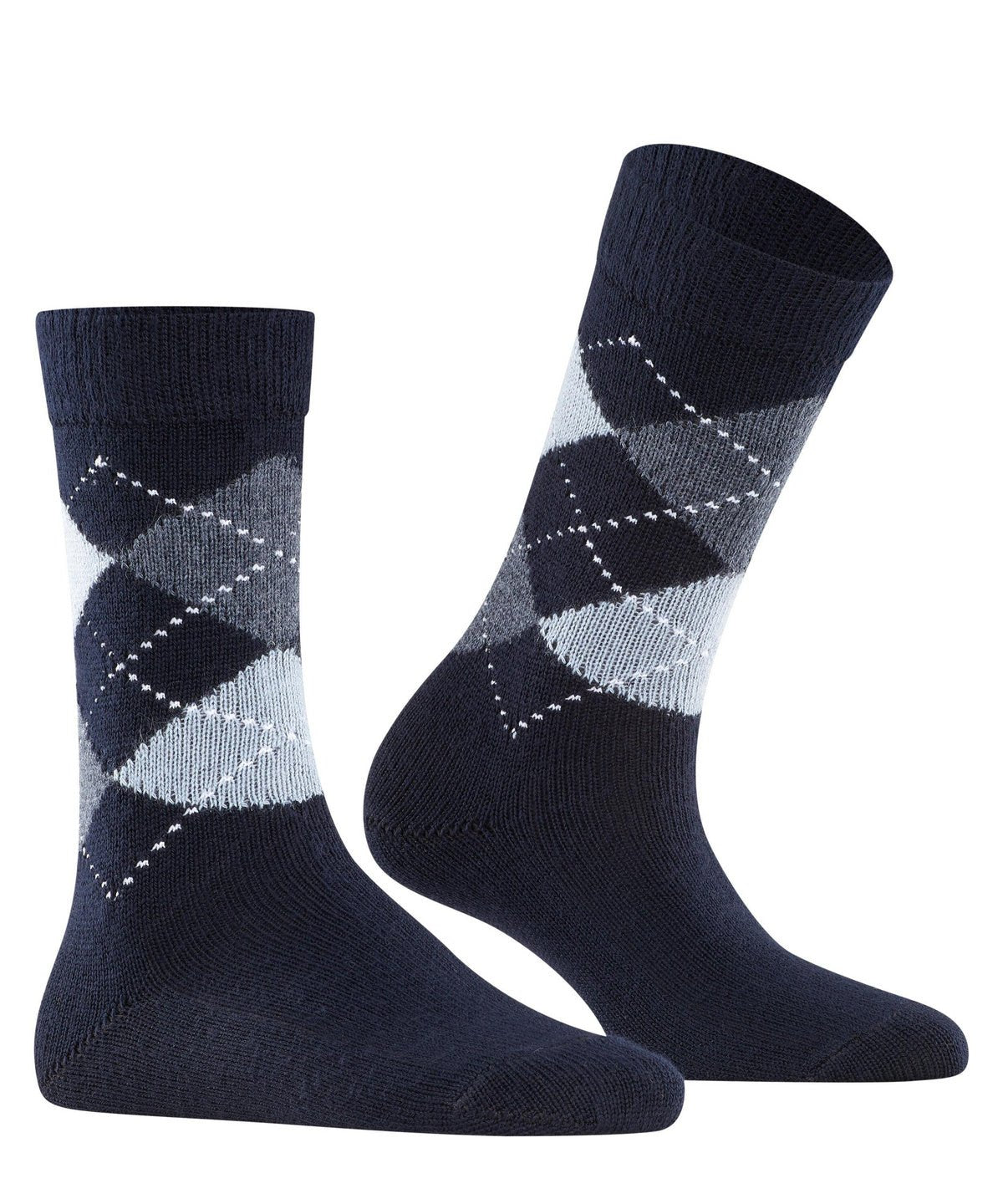 Burlington Whitby Argyle Socks Marine - Steranko Clothing Manchester