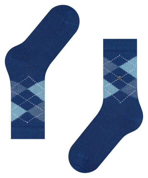 Burlington Whitby Argyle Socks Royal Blue - Steranko Clothing Manchester