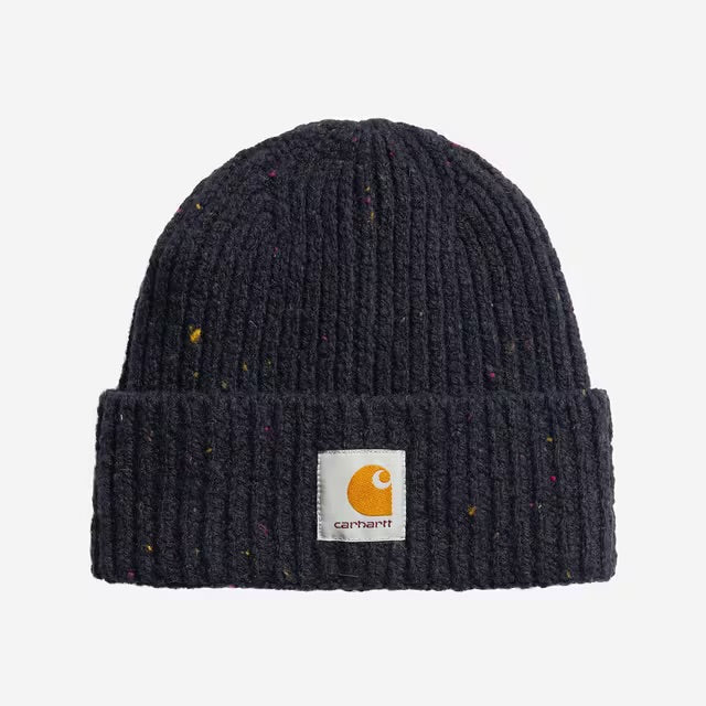 Carhartt Anglistic Beanie Speckled Dark Navy - Steranko Clothing Manchester