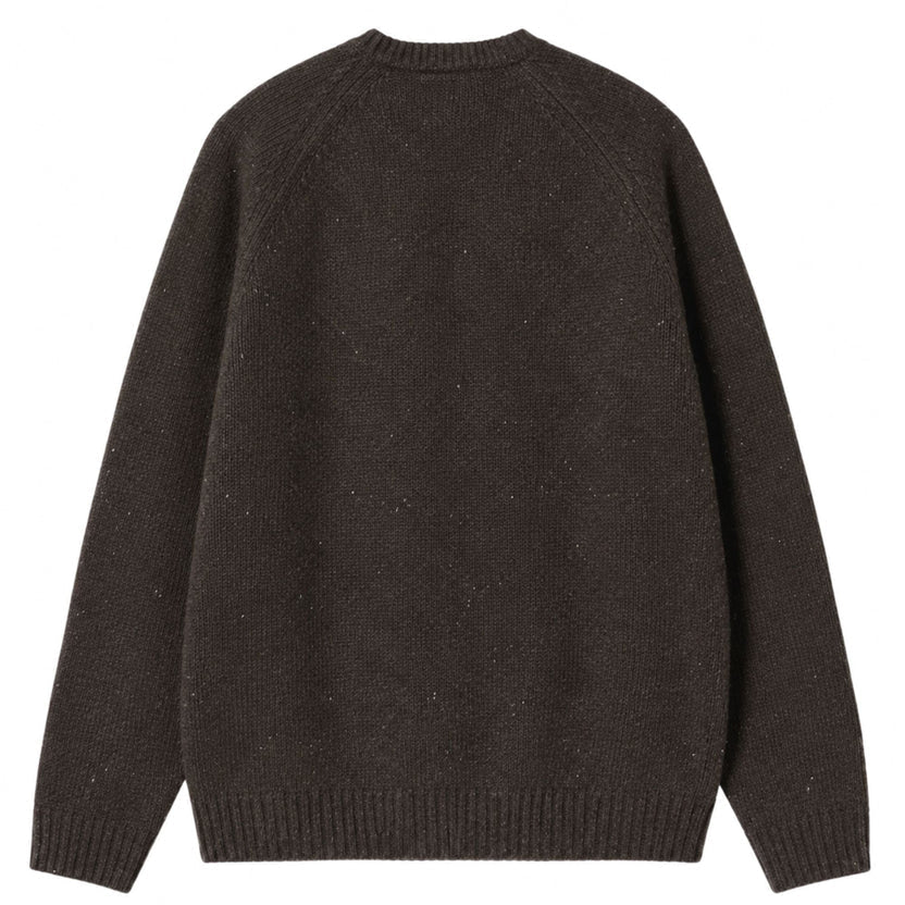 Carhartt Anglistic Sweater Speckled Tobacco - Steranko Clothing Manchester