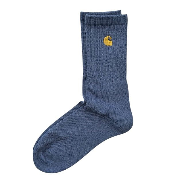 Carhartt Chase Socks Shady Blue/Gold - Steranko Clothing Manchester