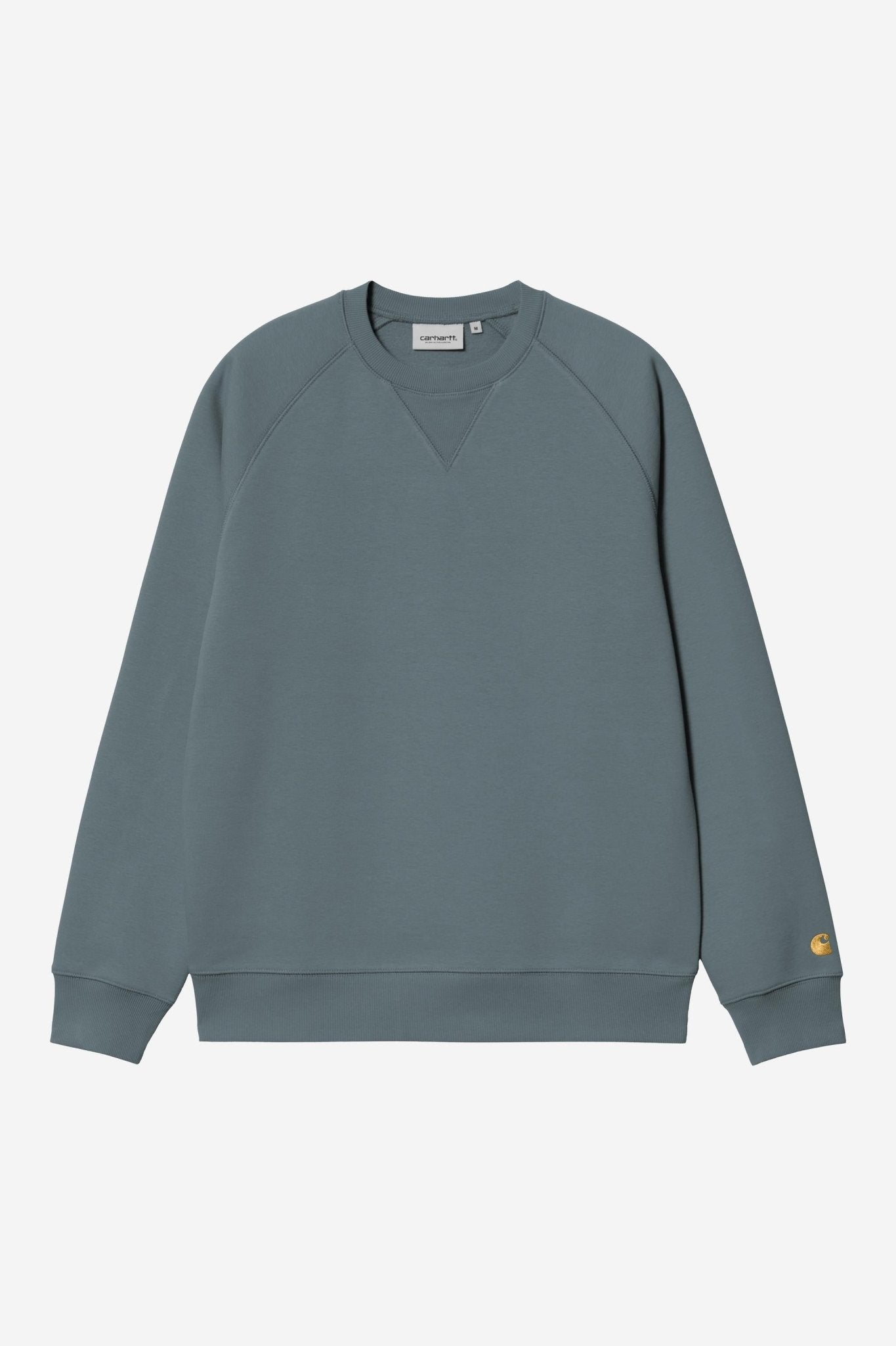 Carhartt Chase Sweatshirt Cozy Blue / Gold - Steranko Clothing Manchester