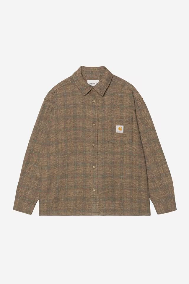 Carhartt L/S Bagley Shirt Bagley Check/Hamilton Brown - Steranko Clothing Manchester
