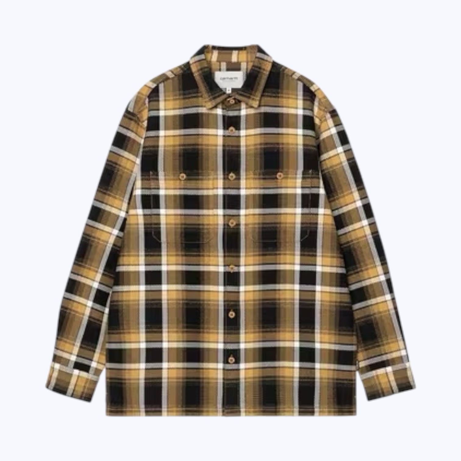 Carhartt LS Vaughn Shirt Dijon Check - Steranko Clothing Manchester