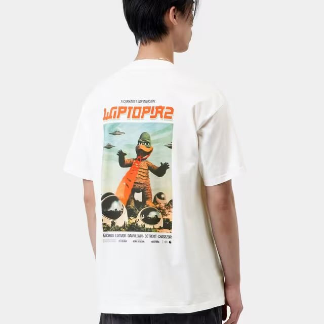 Carhartt Short Sleeve Wiptopia 2 T-Shirt White - Steranko Clothing Manchester