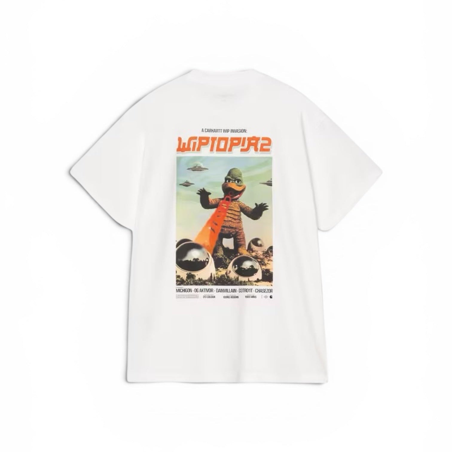 Carhartt Short Sleeve Wiptopia 2 T-Shirt White - Steranko Clothing Manchester