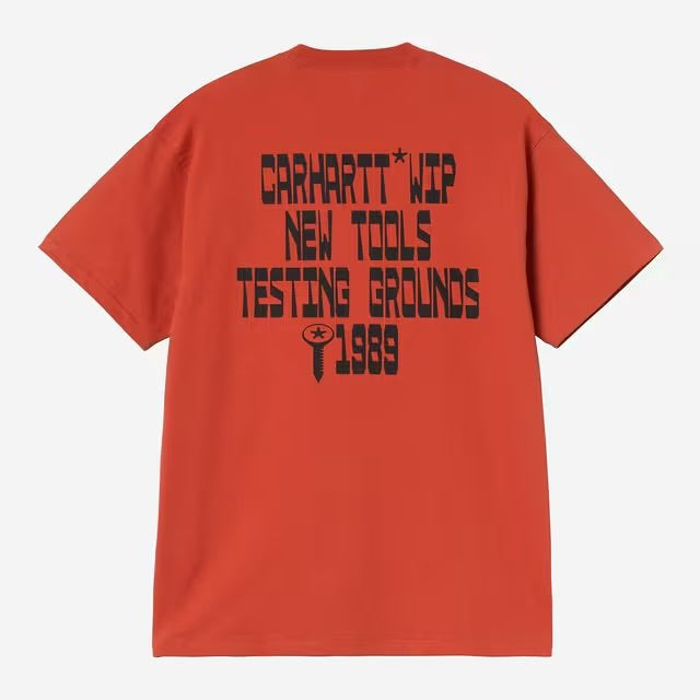 Carhartt S/S Blocks T-Shirt Oxide Red - Steranko Clothing Manchester