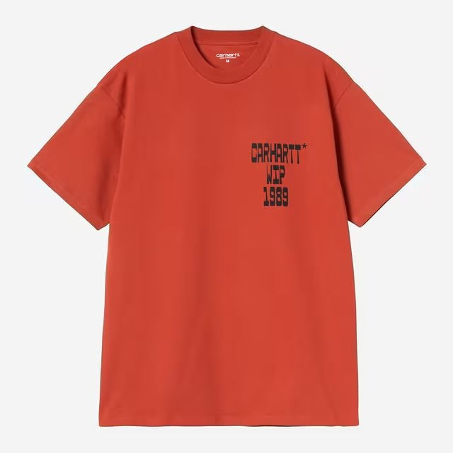 Carhartt S/S Blocks T-Shirt Oxide Red - Steranko Clothing Manchester