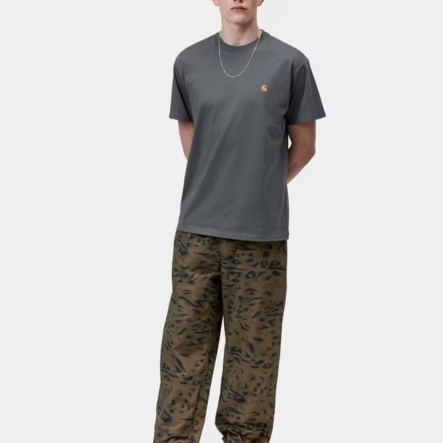 Carhartt S/S Chase T-Shirt Styx Gold - Steranko Clothing Manchester