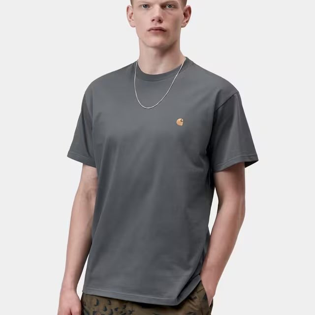 Carhartt S/S Chase T-Shirt Styx Gold - Steranko Clothing Manchester