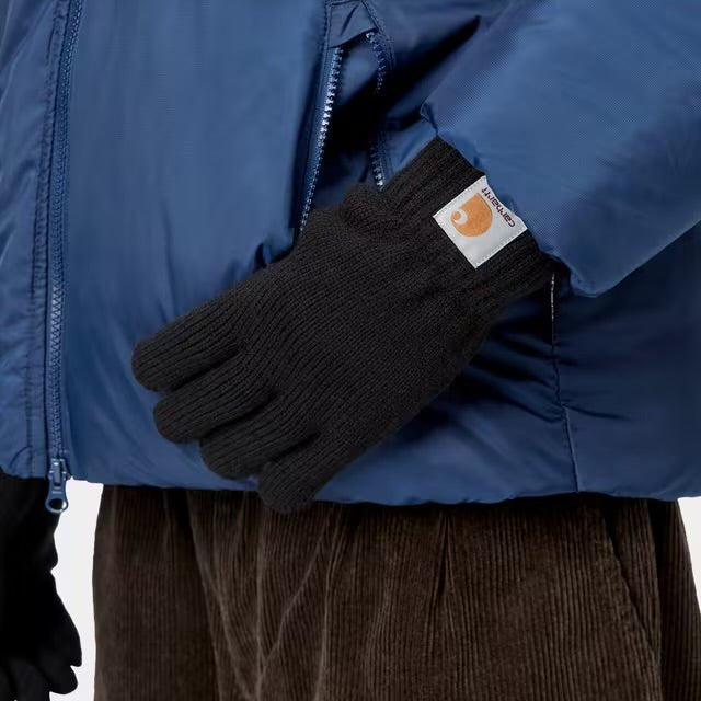 Carhartt Watch Gloves Black - Steranko Clothing Manchester