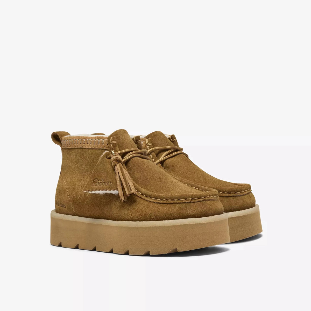Clarks Originals Meare Wallabee Mid Brown Interest - Steranko Clothing Manchester