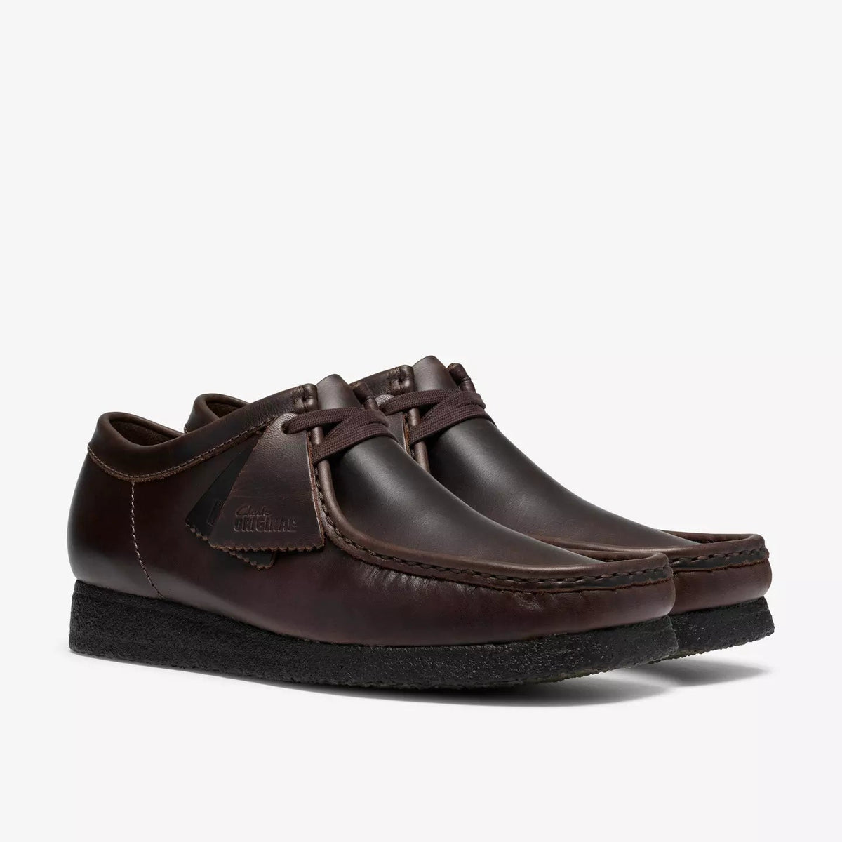 Clarks Originals Wallabee Black / Brown Leather - Steranko Clothing Manchester