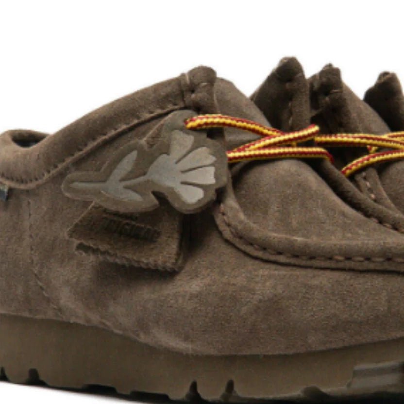 Clarks Originals Wallabee Gore-Tex Shoes Dark Olive Suede - Steranko Clothing Manchester