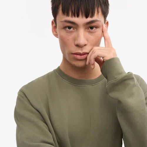 Colorful Standard Classic Organic Crew Neck Dusty Olive - Steranko Clothing Manchester