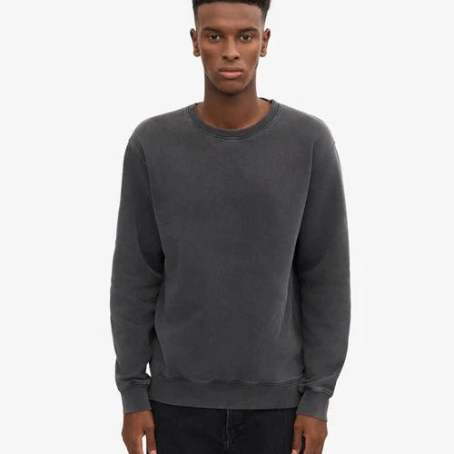 Colorful Standard Classic Organic Crew Neck Faded Black - Steranko Clothing Manchester