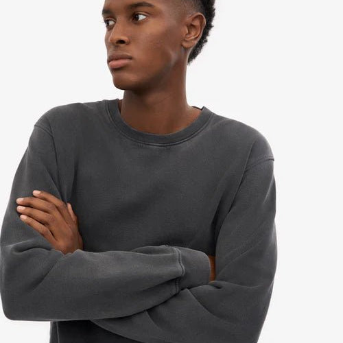 Colorful Standard Classic Organic Crew Neck Faded Black - Steranko Clothing Manchester