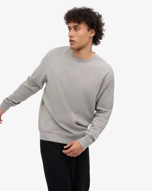 Colorful Standard Classic Organic Crew Neck Heather Grey - Steranko Clothing Manchester