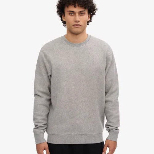 Colorful Standard Classic Organic Crew Neck Heather Grey - Steranko Clothing Manchester