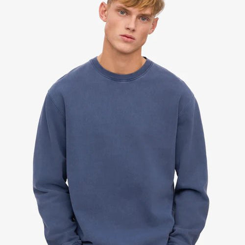 Colorful Standard Classic Organic Crew Neck Neptune Blue - Steranko Clothing Manchester