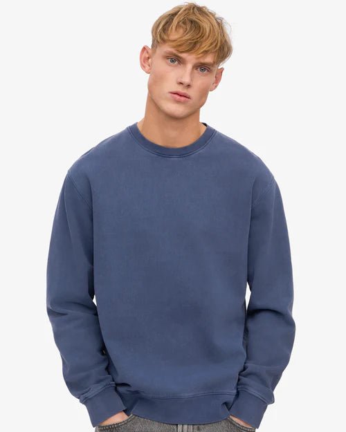 Colorful Standard Classic Organic Crew Neck Neptune Blue - Steranko Clothing Manchester