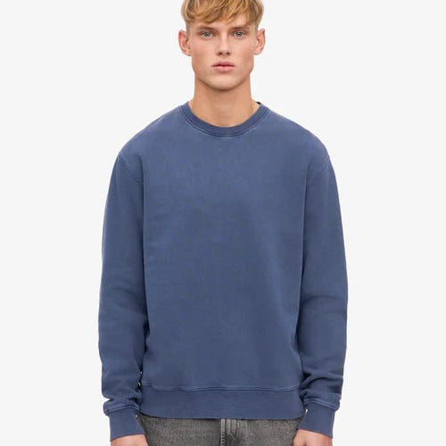 Colorful Standard Classic Organic Crew Neck Neptune Blue - Steranko Clothing Manchester