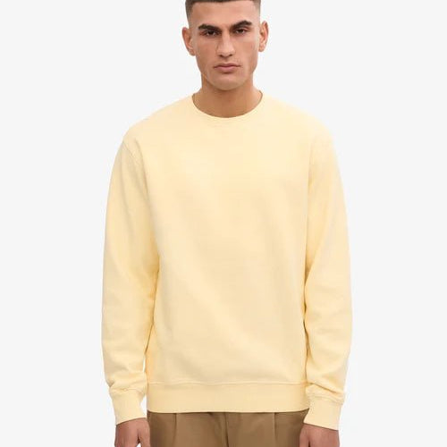 Colorful Standard Classic Organic Crew Neck Soft Yellow - Steranko Clothing Manchester