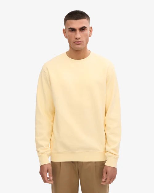 Colorful Standard Classic Organic Crew Neck Soft Yellow - Steranko Clothing Manchester