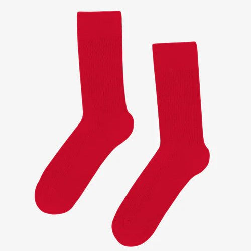 Colorful Standard Classic Organic Sock Scarlet Red - Steranko Clothing Manchester