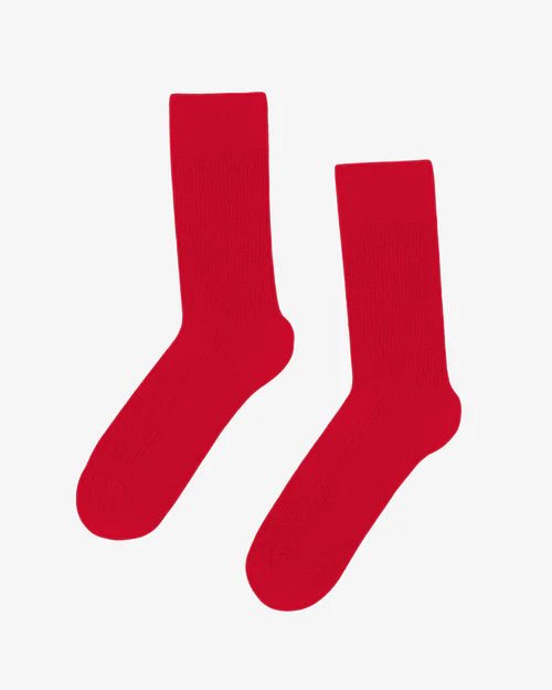 Colorful Standard Classic Organic Sock Scarlet Red - Steranko Clothing Manchester