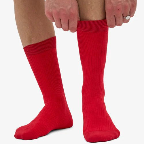 Colorful Standard Classic Organic Sock Scarlet Red - Steranko Clothing Manchester