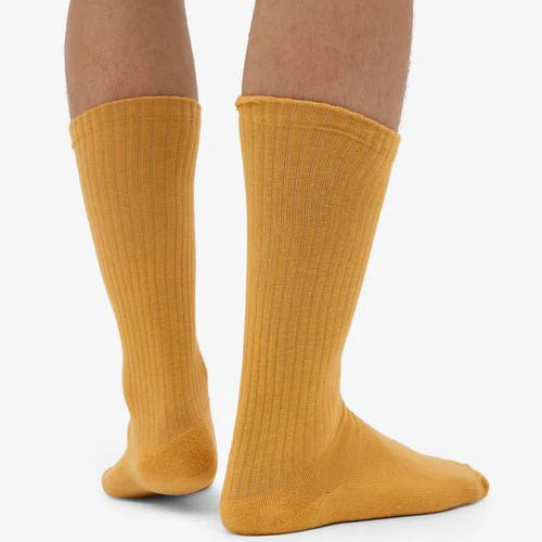 Colorful Standard Organic Active Sock Burned Yellow - Steranko Clothing Manchester