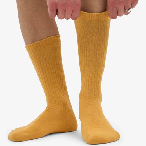Colorful Standard Organic Active Sock Burned Yellow - Steranko Clothing Manchester