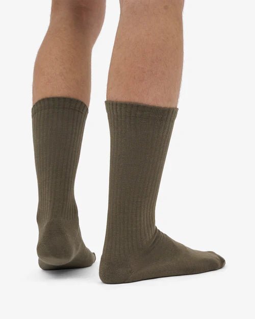Colorful Standard Organic Active Sock Dusty Olive - Steranko Clothing Manchester