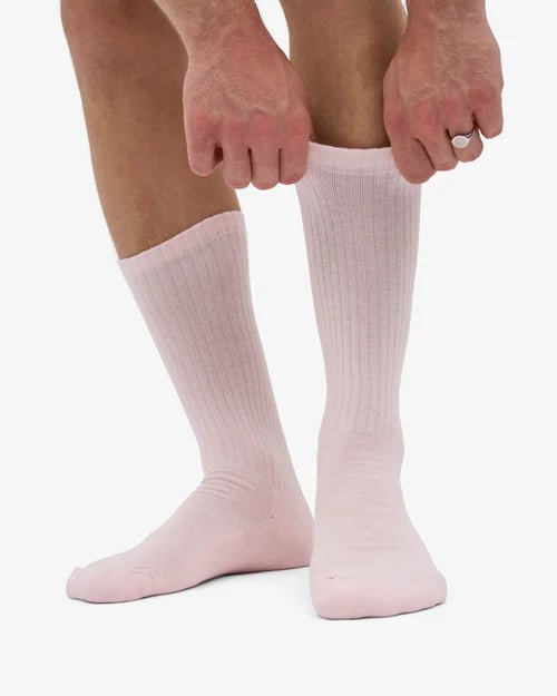 Colorful Standard Organic Active Sock Faded Pink - Steranko Clothing Manchester