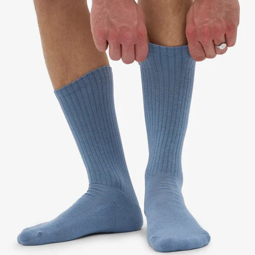 Colorful Standard Organic Active Sock Steel Blue - Steranko Clothing Manchester