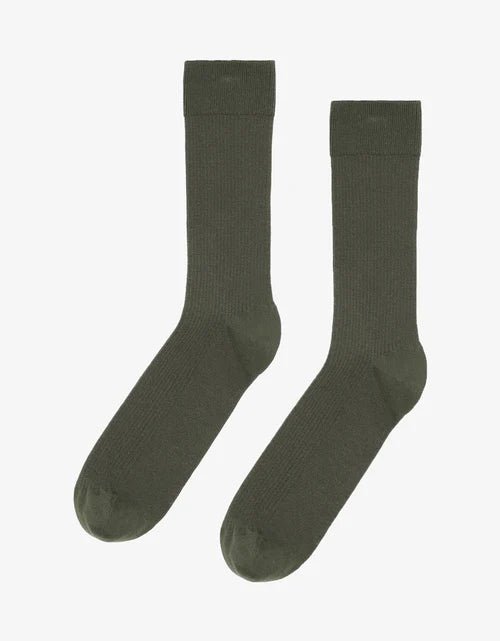 Colorful Standard Organic Cotton Active Socks Dusty Olive - Steranko Clothing Manchester