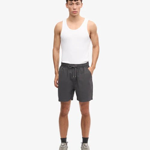 Colorful Standard Organic Twill Shorts Lava Grey - Steranko Clothing Manchester